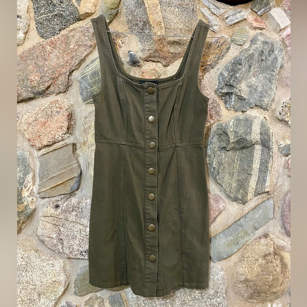 Forever 21 Bodycon Button Up Dress